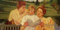 Der Garten Lesen Mütter Kinder Mary Cassatt